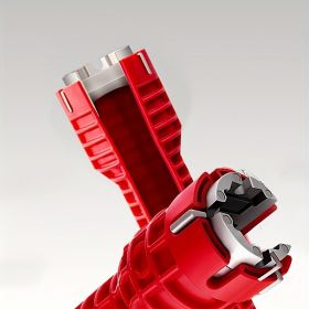 Sink Faucet Installer Tool,14-in-1 Faucet Wrench,Multi-functional Pipe Wrench,Bathroom Plumbing Installation & Repairs Wrench For Small Space Toi (Option: Red)