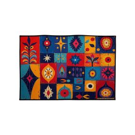 Printed Absorbent & Non-Slip Door Mat - Durable Polyester Carpet with "Kitchen" Design, Ideal for Bathrooms, Hallways, Living Rooms (Color: SJR-45-71-14, size: 17.7*28in/45*71cm)