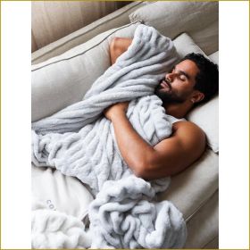 The Dreamer Blanket | For Stress & Anxiety | air conditioning quilt  Sofa Blankets Small Blankets Lunch Blankets Cozy And Warm Blanket Lightweigh (Color: Grey)